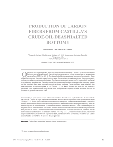 PRODUCTION OF CARBON FIBERS FROM CASTILLA`S CRUDE