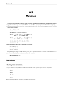 0.5 Matrices