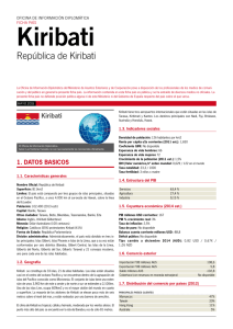 Ficha país de Kiribati - Ministerio de Asuntos Exteriores y de