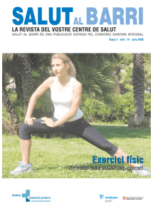 Exercici físic - Consorci Sanitari Integral