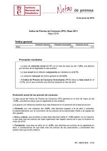 Índice de Precios de Consumo (IPC)