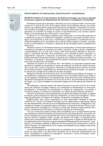 DECRETO 319/2015, de 15 de diciembre, del Gobierno de Aragón