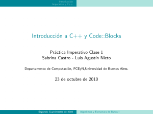 Introducción a C++ y Code::Blocks