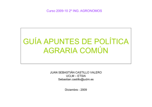 guía apuntes política agraria común - Universidad de Castilla
