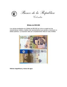 Billete de $50.000 - Banco de la República