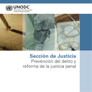 Sección de Justicia—Prevención del delito y reforma de la justicia