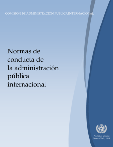 Normas de conducta de la administración