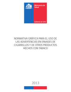 Norma Técnica para Advertencia de Tabaco 2014