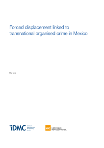 Forced displacement linked to transnational organised crime in Mexico