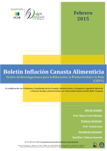 Inflación por encima del promedio: - Ucab Guayana