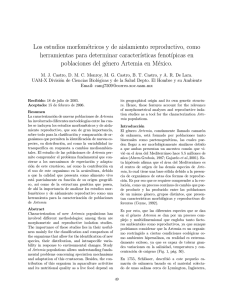 Los estudios morfométricos y de aislamiento reproductivo - UAM-I