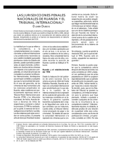 las jurisdicciones penales nacionales de ruanda y el tribunal