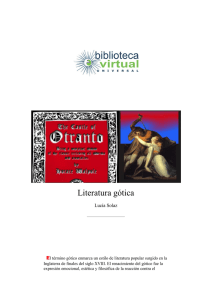 Literatura gótica - Biblioteca Virtual Universal