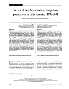 Review of health research on indigenous populations in Latin