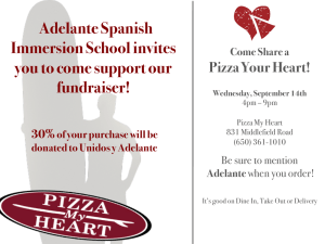 Adelante Spanish Immersion School invites you to come