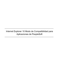 Internet Explorer 10 Modo de Compatibilidad para Aplicaciones de
