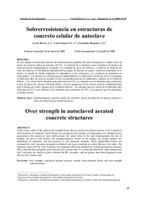 Sobrerresistencia en estructuras de concreto celular de autoclave