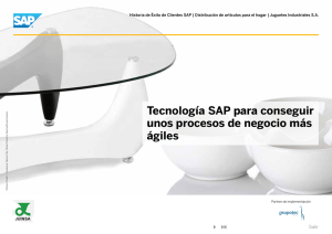 Tecnología SAP para conseguir unos procesos de negocio más ágiles