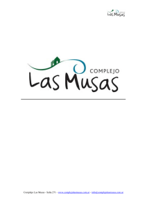 Curiosidades de SPA - Complejo Las Musas