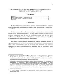 ¿ALGO MÁS QUE DECIR SOBRE EL ERROR DE PROHIBICIÓN EN