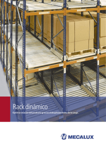 Catálogo rack dinámico de Mecalux.