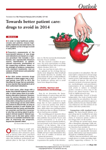 Towards better patient care: drugs to avoid in 2014