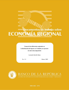 Causas de las diferencias regionales en la distribución del ingreso