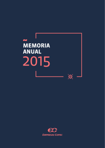 Memoria Anual – Tomo I
