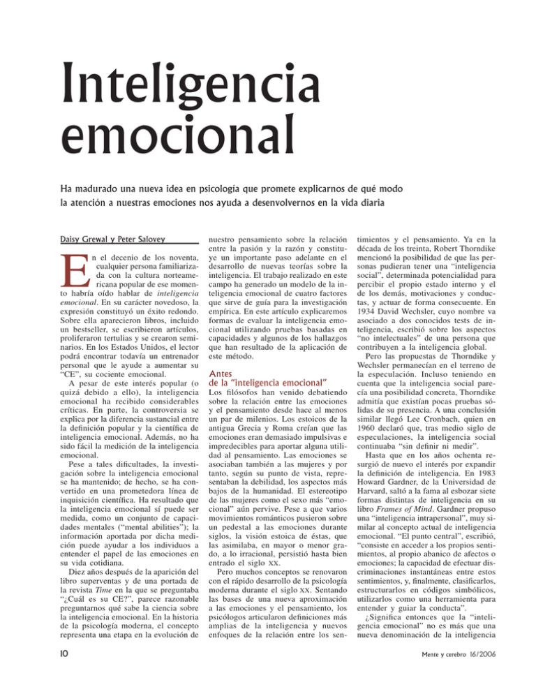 Inteligencia emocional