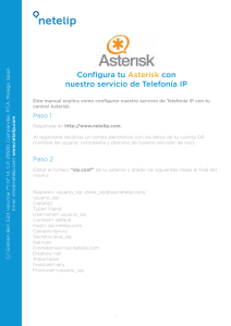 Configura tu Asterisk con nuestro servicio de Telefonía IP