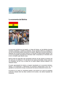 La economía de Bolivia