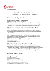 Especialización en Teología Sistemática. Orientación en Teología