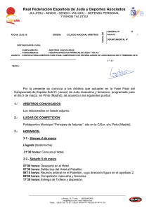 arbitros convocados - Real Federación Española de Judo y