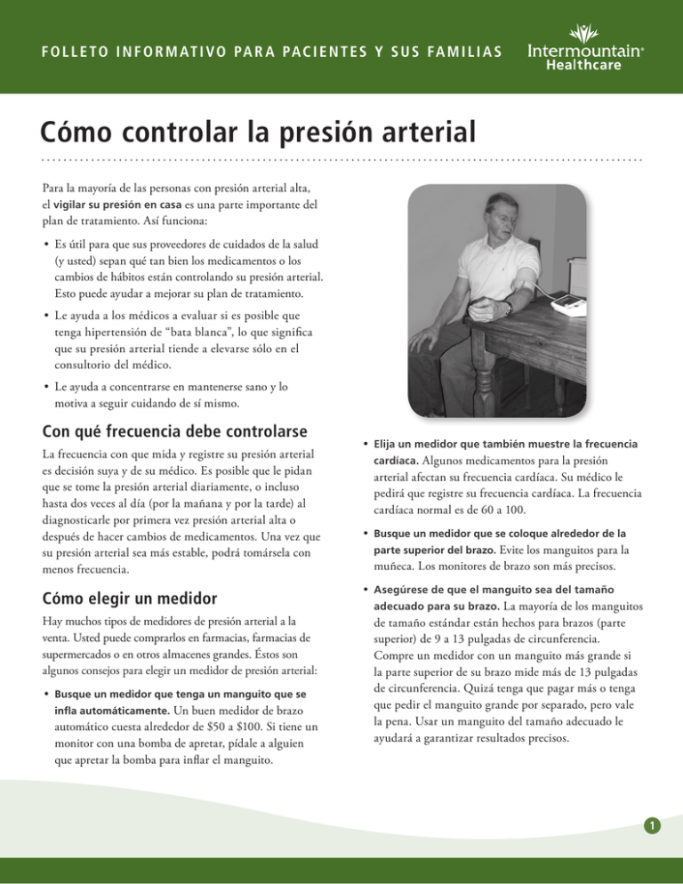 Cómo Controlar La Presión Arterial