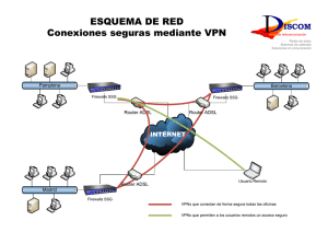 ESQUEMA DE RED Conexiones seguras mediante VPN