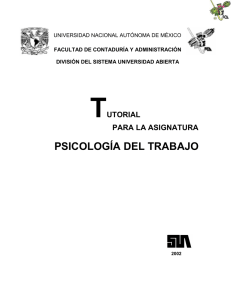 psicología del trabajo - FCA