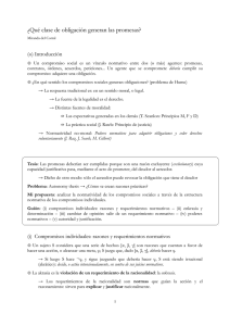 ¿Qué clase de obligación generan las promesas?