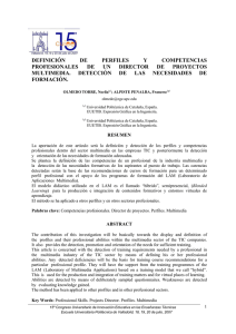 definici&oacute;n de perfiles y competencias profesionales de un director