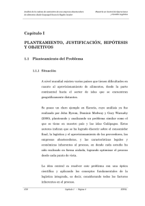 Capítulo I PLANTEAMIENTO, JUSTIFICACIÓN, HIPÓTESIS Y