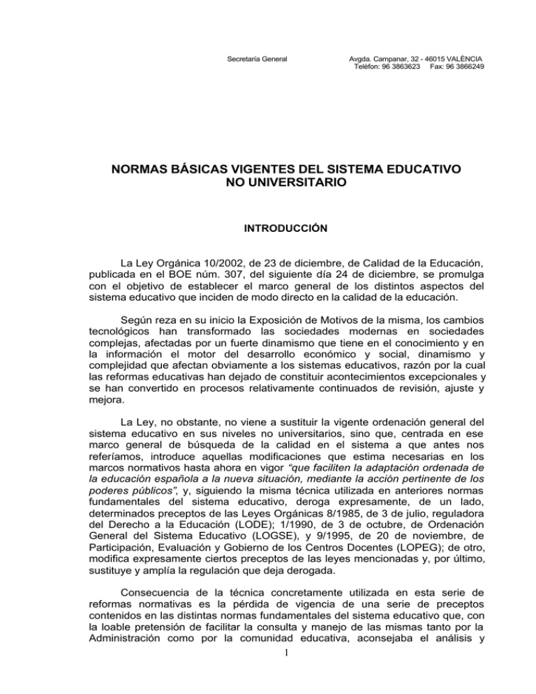 5.NORMAS BÁSICAS VIGENTES 5.NORMAS BÁSICAS VIGENTES