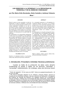 los derechos a la intimidad ya la privacidad en venezuela y en el