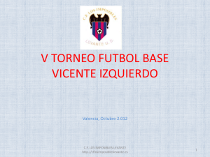 V TORNEO FUTBOL BASE VICENTE IZQUIERDO