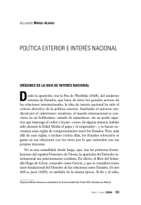 Política exterior e interés nacional