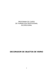 DECORADOR DE OBJETOS DE VIDRIO