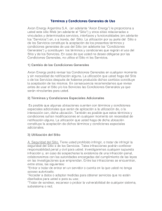 Términos y Condiciones Generales de Uso Axion Energy Argentina