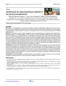 Identificación de cepas bacterianas mediante el ` l