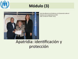 Apatridia: idengficación y protección