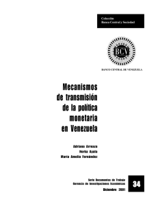 Mecanismos de transmisión de la política monetaria en Venezuela