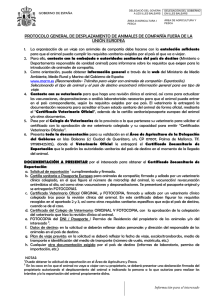 Protocolo expor anim comp INT- V1 - Colegio Oficial de veterinarios