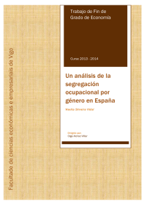 Un análisis de la segregación ocupacional por género en España